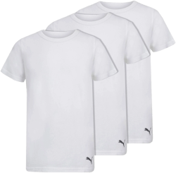 PUMA Boys' Classic Fit Crew Neck T-Shirt 3-Pack