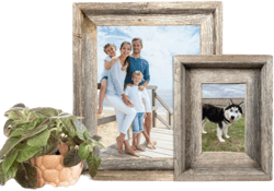 Signature Series Rustic Farmhouse Reclaimed Wood Picture Frame, 7 Colors and 31 Sizes to choose from: 5x7, 8x10, 11x14, 16x20 by BarnwoodUSA