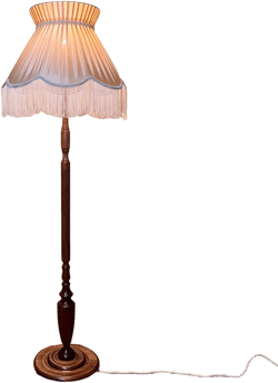 Vintage Wooden Floor Lamp