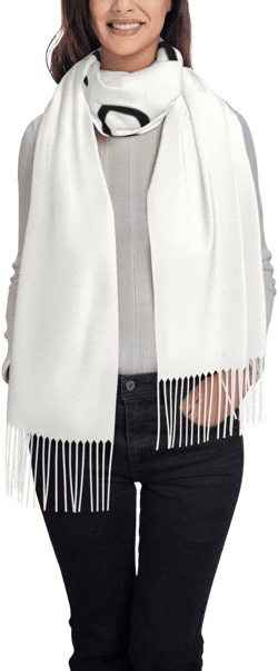 Personalized Cashmere Fringe Scarf