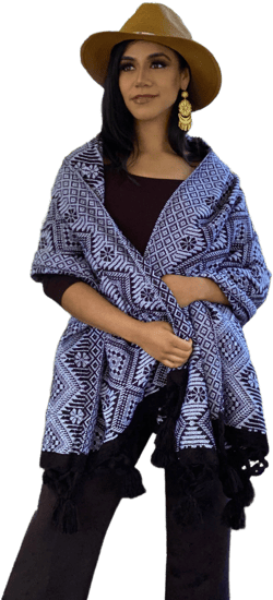 Mexican Embroidered Shawl