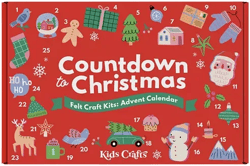 Kids Crafts 2024 Countdown to Christmas Advent Calendar, 25 DIY Craft Kits