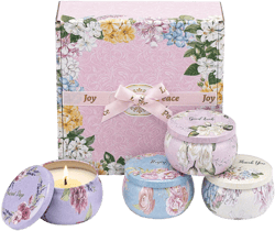 Lambliss Gift Floral Scented Candles Set