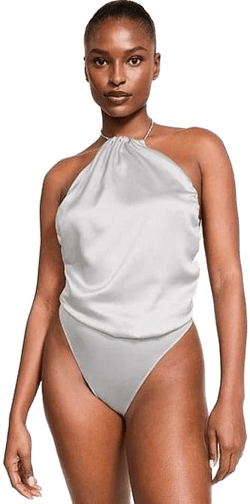 Victoria's Secret Women's Twinkle Strap Satin Teddies