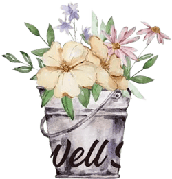 Get well soon Digital File Download - Printable Card Yellow White Pink Flowers Mom Grandma Wildflowers Bucket Downloadable Hospital Stay