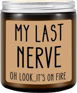 Lovery "My Last Nerve" Lavender Scented Soy Wax Candle, 10 oz.