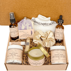 Luxury Lavender Spa Gift Basket for Women