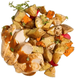 Maple Glazed Chicken with Roasted Vegetables