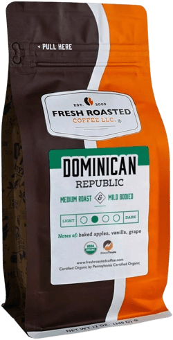 Fresh Roasted Coffee Organic Dominican Republic