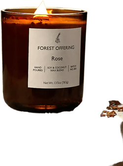Forest Offering Candle, Rose