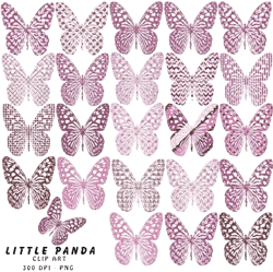 Mother's Day Butterflies Digital Clip Art