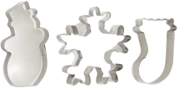 3-pack Metal Cookie Cutters