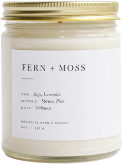BROOKLYN CANDLE STUDIO Fern + Moss Scented Jar Candle