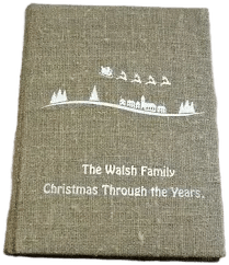 Cherished Memories Custom Christmas Linen Photo Album