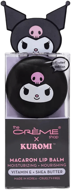 The Crème Shop Kuromi Macaron Lip Balm - Raspberry Cream Puff