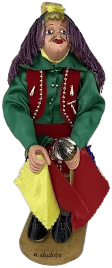 Vtg Nicaragua El Gueguense Folklore Celebratory Figurine 12" Wood &