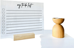 PERSONALIZED Acrylic To-Do Planner Desk Calendar - Dry Erase Board, Dry Erase Calendar, Monthly and Weekly Calendar, Transparent Calendar