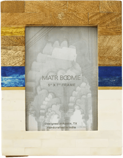 Matr Boomie Kaveri Picture Frame - Carved Bone, Wood