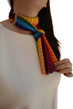 Bohemian Guatemalan Handwoven Cotton Scarf