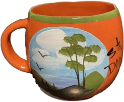 Dominican Republic Hand-painted Vtg Tourist Coffee Mug