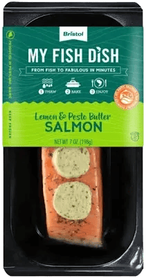 Bristol Farms Salmon, Lemon & Pesto Butter