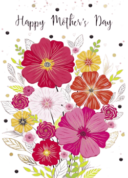 Happy Mother's Day with Flowers Card