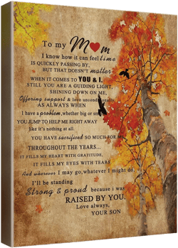 Wailozco Gifs for Mom Hangable Canvas Poem Prints