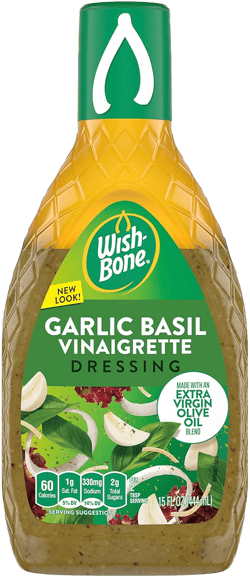 Wish-Bone Salad Dressing, Garlic Basil Italian Dressing, 15 oz Garlic Basil Italian 15 Oz 15 Fl Oz (Pack of 1)