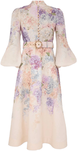 Zimmermann Dawning Buttoned Midi Dress