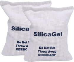 2 x 500 Gram [2.2 lbs] Large Silica Gel Packets,Rechargeable Silica Desiccant Packs, Moisture Absorbers for Moisture Control, Desiccant Dehumidifier for Storage Safe 500g 2