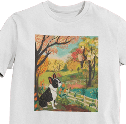 French Bulldog in Autumn Countryside T-Shirt