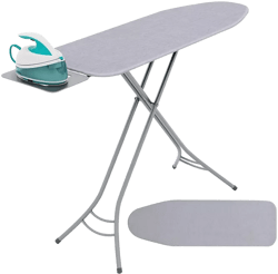 Foldable Ironing Board with Iron Rest and Adjustable Height