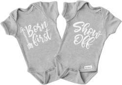 100% Cotton Newborn Twin Rompers, Cute & Cozy Unisex Matching Outfits for Baby Boys & Girls, Soft and Breathable