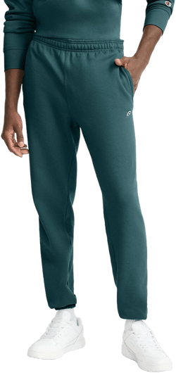 Champion Relaxed Hem Powerblend Sweatpants with C Logo
