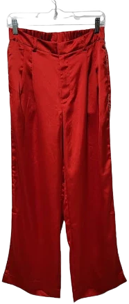Rachel Zoe Women's Rhinestone Trim Wide Leg Elastic Waist