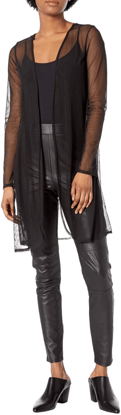 Star Vixen Women's Lightweight Mesh Open Cardigan