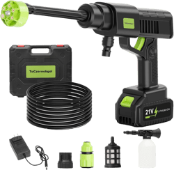Cordless Pressure Washer,Portable Battery Power Washer,Electric Car Pressure Washer Handheld with 6-in-1 Nozzle,3.0Ah Battery,Small Power Car Cleaner for Floor Garden Fence Depot