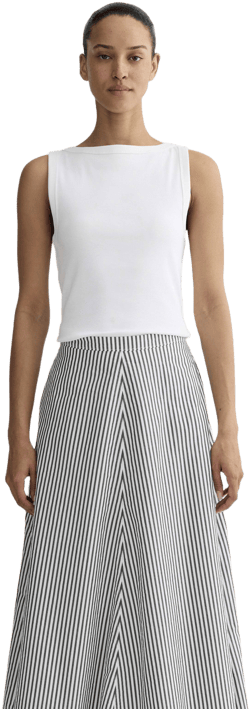 Everlane Women's Ultrasoft Cotton Midi Skirt