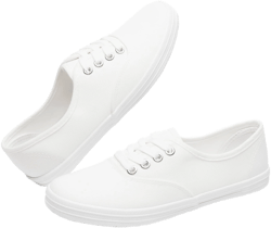TUopin Women's Low Top Canvas Tennis Shoes