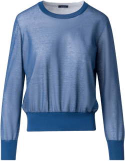 Akris Cotton Blend Semi Sheer Knit Sweater