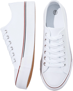 FRACORA Women's Low Top Canvas Sneakers