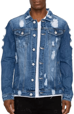 DK100 Distressed Denim Jacket