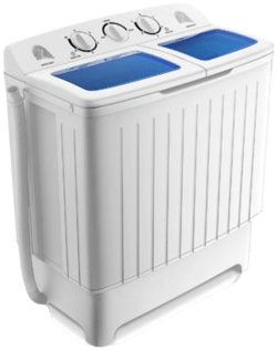 Portable Mini Compact Twin Tub 17.6lb Washing Machine