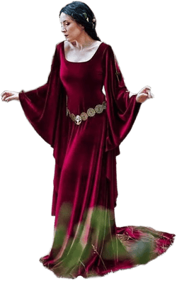 Burgundy medieval dress red velvet preraphaelite ren fair elven costume celtic medieval velvet dress