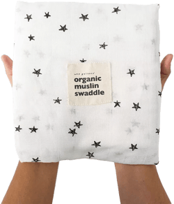 Wee Gallery Wee Gallery Organic Cotton Swaddle Blanket - Stars