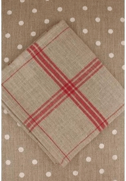 Linen Tea Towel to Embroider by Sajou
