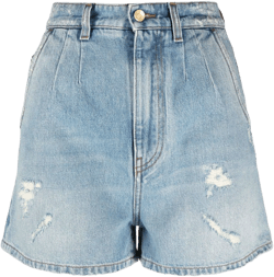 Dolce & Gabbana Women's High-Waisted Cotton Denim Shorts