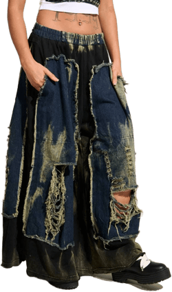 Akira Down and Dirty Distressed Denim Pants