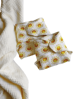 Sunshine prefold cloth diaper, one size or newborn preflat diaper