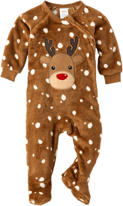 Gymboree Unisex Baby and Newborn Fleece Zip-Front One Piece Footed Pajamas